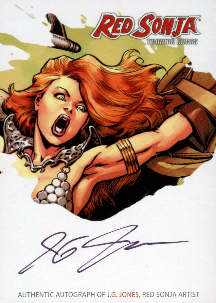 Red Sonja 2011 (Breygent) - RSA-JJC "J.G. Jones" SDCC  San Diego Autograph Card   - TvMovieCards.com