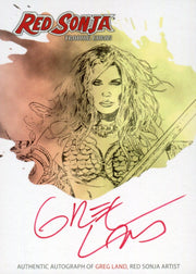 Red Sonja 2011 (Breygent) - RSA-GLC "Greg Land" SDCC  San Diego Autograph Card   - TvMovieCards.com