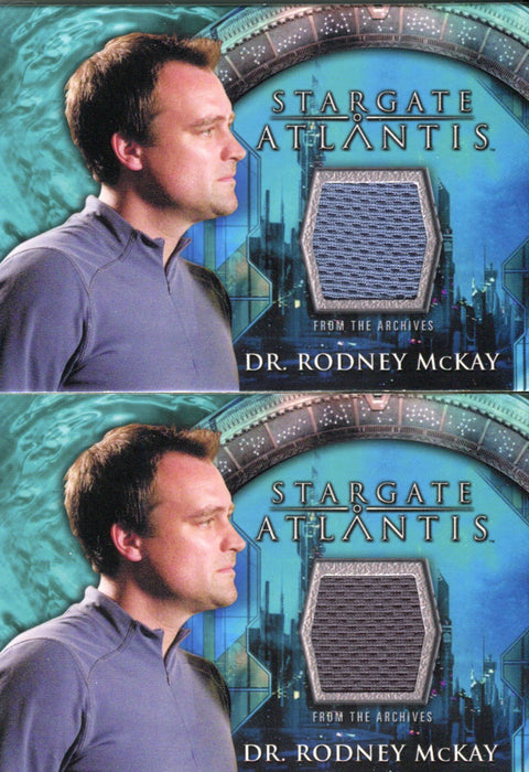 Stargate Atlantis Season Two Dr. Rodney McKay Variant Costume Card Lot 2 Cards   - TvMovieCards.com