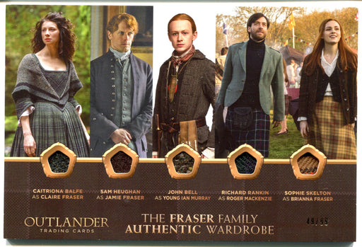 Outlander Season 4 The Fraser Family Oversized Wardrobe Costume Card OS05 #49/99   - TvMovieCards.com