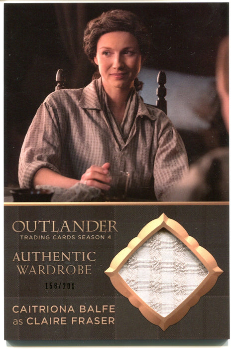 Outlander Season 4 Caitriona Balfe Oversized Wardrobe Costume Card OS01 #158/200   - TvMovieCards.com