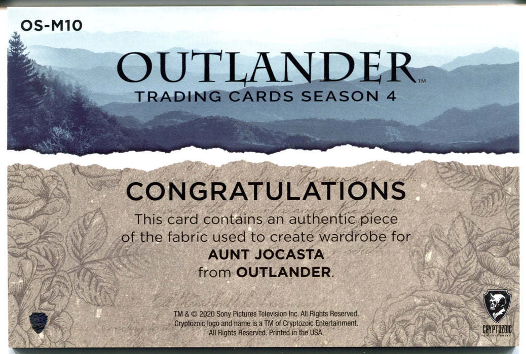 Outlander Season 4 Aunt Jocasta Oversized Wardrobe Costume Card OS-M10 #083/150   - TvMovieCards.com