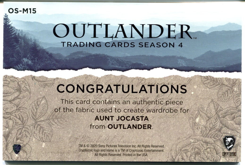 Outlander Season 4 Aunt Jocasta Oversized Wardrobe Costume Card OS-M15 #145/150   - TvMovieCards.com