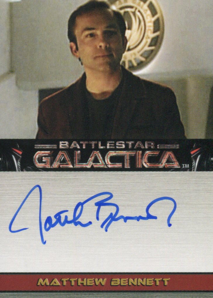 Battlestar Galactica Premiere Edition Matthew Bennett Autograph Card   - TvMovieCards.com