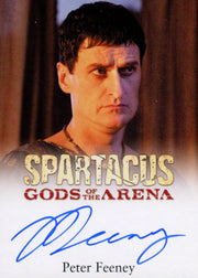 Spartacus Premium Packs Gods of the Arena Peter Feeney Autograph Card   - TvMovieCards.com