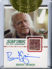 Star Trek TNG Heroes & Villains Brent Spiner Autograph Costume Card #97/275   - TvMovieCards.com