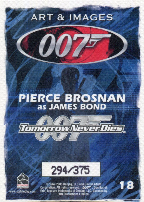 James Bond Dangerous Liaisons Art & Images of 007 Chase Card #18  294/375   - TvMovieCards.com