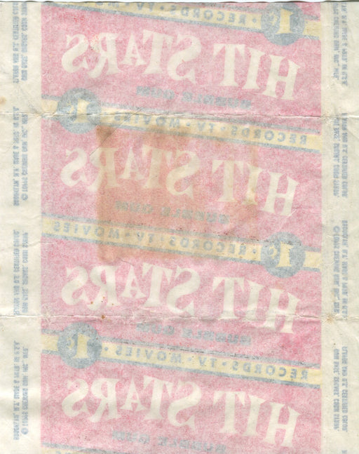 Hit Stars 1957 Topps Vintage 1 Cent Bubble Gum Trading Card Wrapper   - TvMovieCards.com