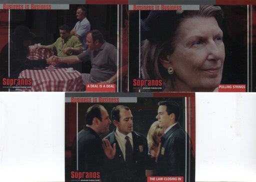 Sopranos Season One Box Loader Chase Card Set 3 Cards Inkworks 2005   - TvMovieCards.com