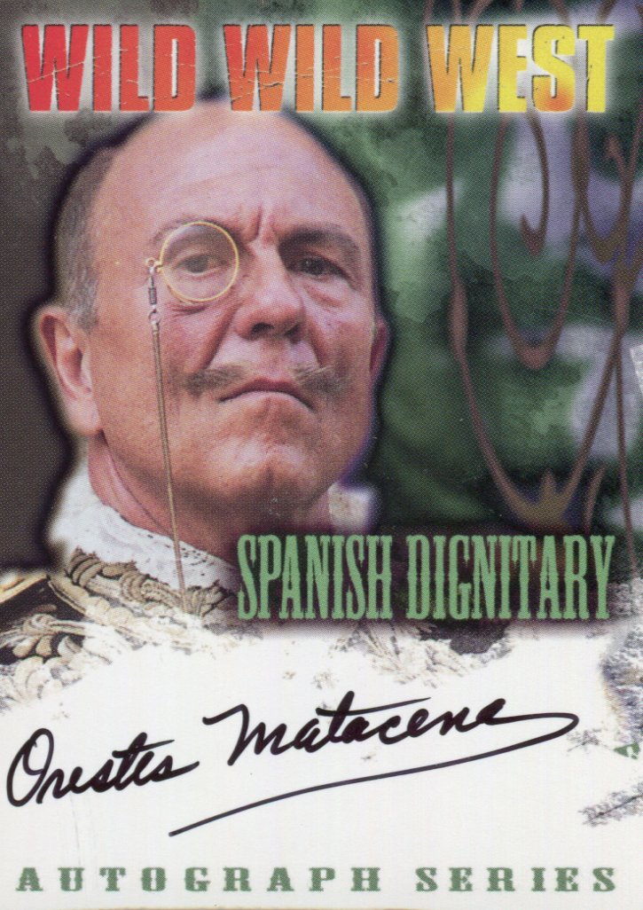 Wild Wild West Movie Orestes Matacena Autograph Card A10   - TvMovieCards.com