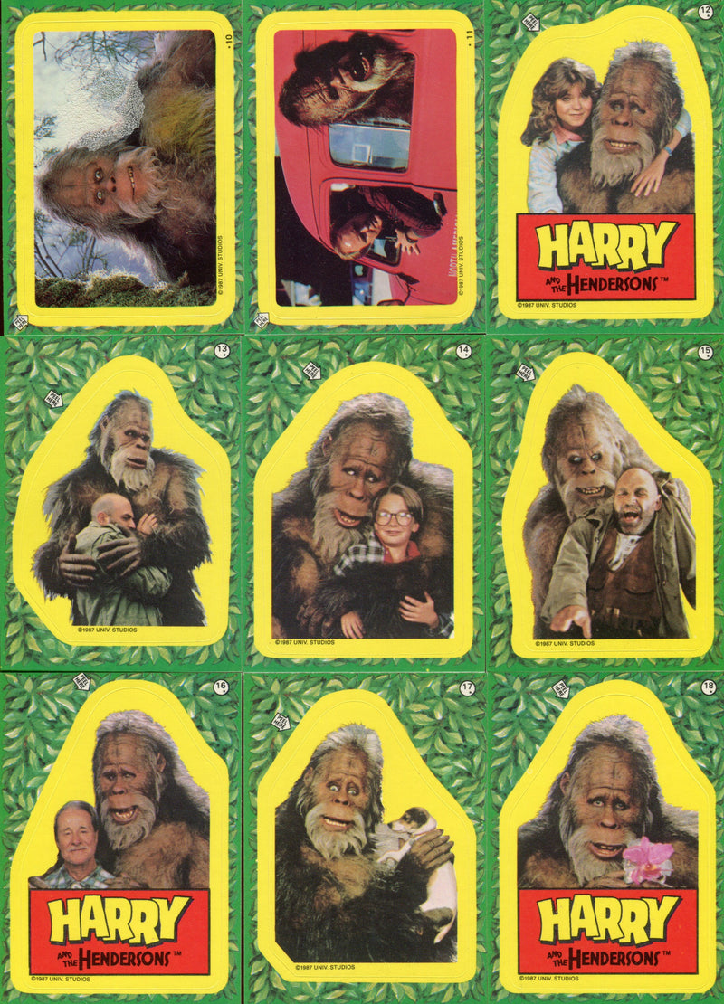 1987 Harry and Hendersons Movie Vintage Base Card Set 77 Cards 22 Stickers   - TvMovieCards.com