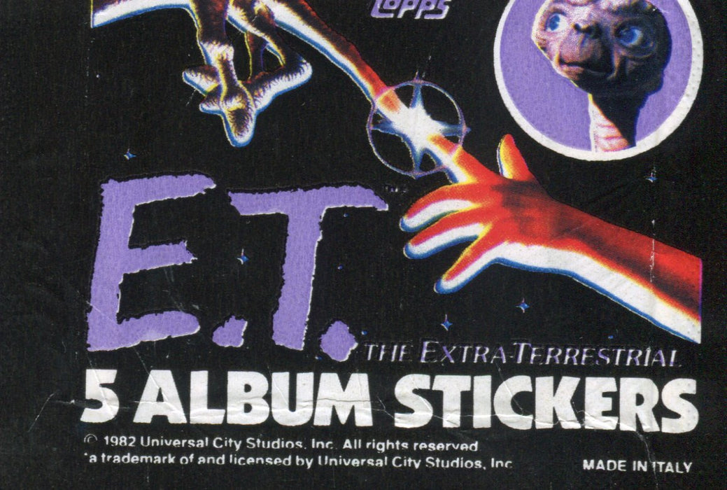 E.T. Movie Album Stickers Vintage Card Set 120 Sticker Cards   - TvMovieCards.com