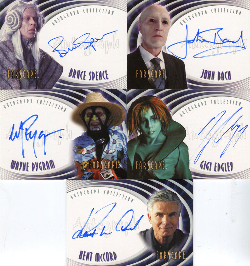 Farscape Season 4 Autograph Card Set 13 Cards A22 - A34   - TvMovieCards.com