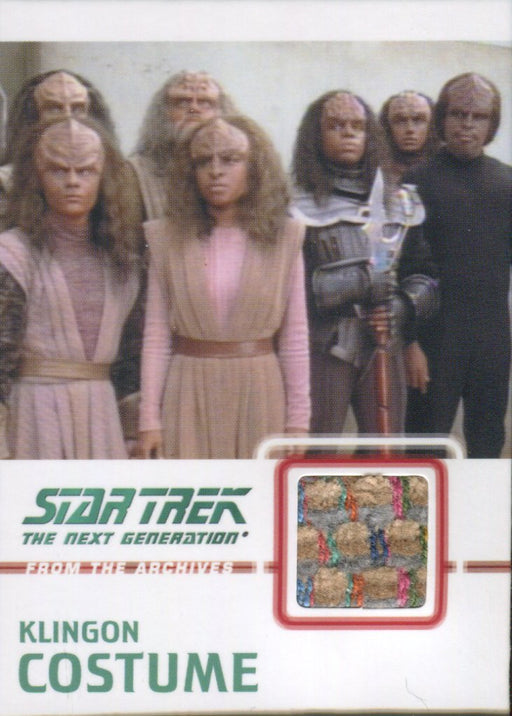 Star Trek TNG Heroes & Villains Costume Relic Card Klingon C11 #081/275   - TvMovieCards.com