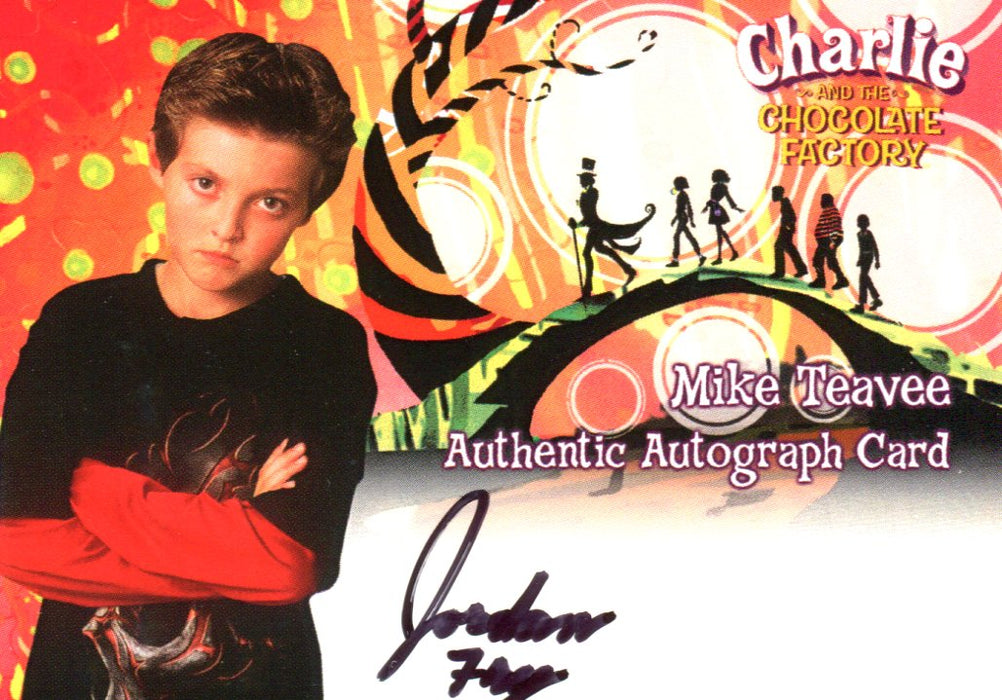 Charlie & Chocolate Factory Jordan Fry as Mike Teavee Autograph Card   - TvMovieCards.com