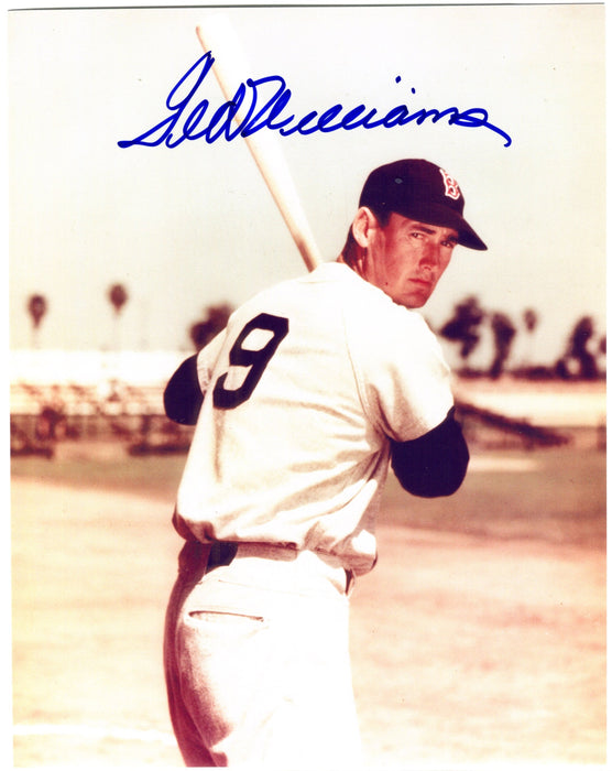ted williams signed photo