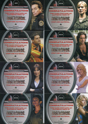 Battlestar Galactica Season One Costume Card Set CC9 thru CC20 and DC1 - TvMovieCards.com