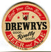 1940s Drewrys Beer & Ale 3½ inch Coaster "Good... Really Good!" South Bend IN   - TvMovieCards.com