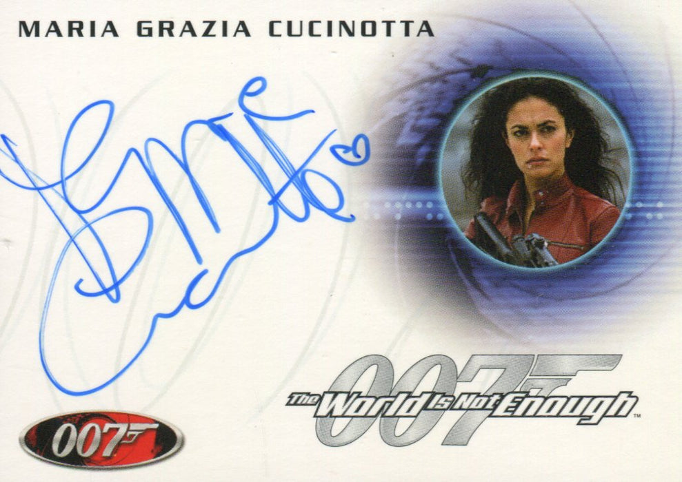 James Bond A46 The Quotable James Bond Maria Grazia Cucinotta Autograph Card   - TvMovieCards.com