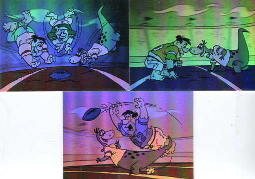 Flintstones NFL Hologram Chase Card Set H1 H2 H3 Cardz 1993   - TvMovieCards.com