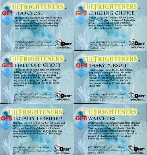 Frighteners Movie Gold Foil Chase Card Set 6 Cards Dart Flipcards 1996   - TvMovieCards.com