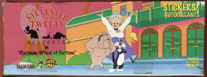 Sylvester and Tweety Mysteries Stickers Warner Bros. Card Box 100 Packs Diamond   - TvMovieCards.com