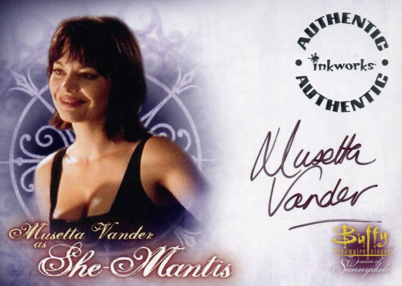 Buffy The Vampire Slayer Women Sunnydale Musetta Vander Autograph Card A-10   - TvMovieCards.com