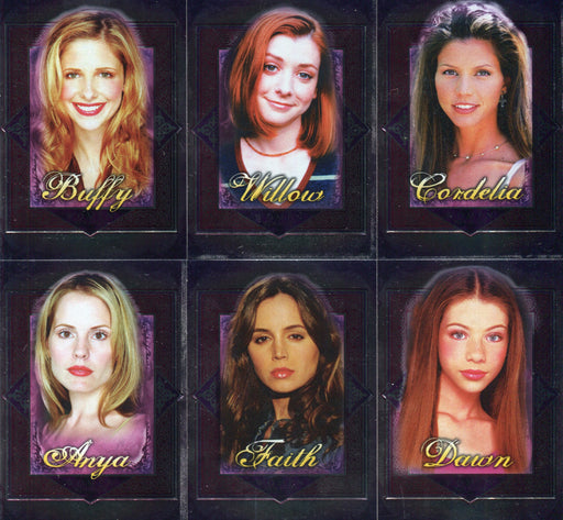 Buffy Vampire Slayer Men of Sunnydale Women Men Adore Chase Card Set WA1-6   - TvMovieCards.com