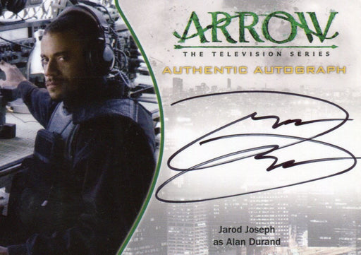 Arrow Season 1 One Jarod Joseph as Alan Durand Autograph Card A22   - TvMovieCards.com