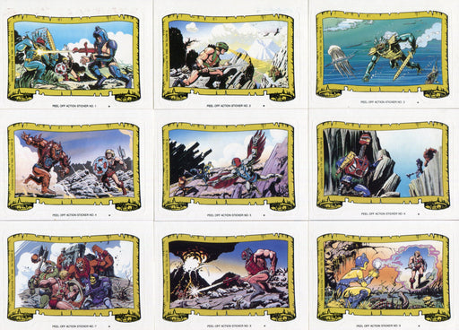 Masters of the Universe 1984 Vintage Trading Card Sticker Set 21 Sticker Cards   - TvMovieCards.com