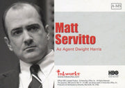 Sopranos Season One Matt Servitto as Agent Dwight Harris Autograph Card A-MS   - TvMovieCards.com