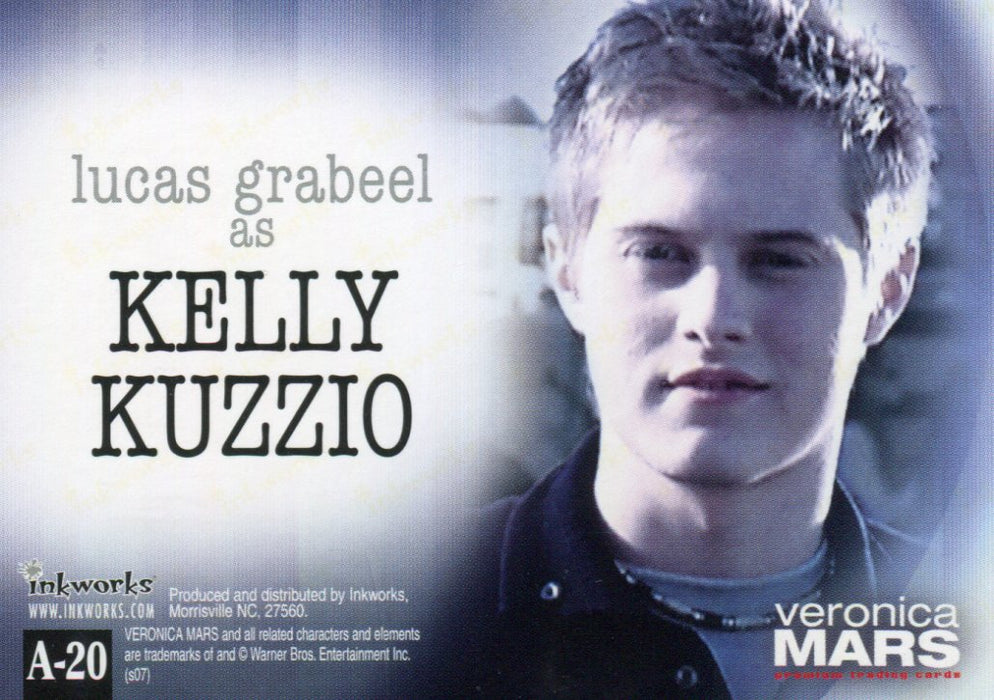Veronica Mars Season 2 Lucas Grabeel as Kelly Kuzzio Autograph Card A-20   - TvMovieCards.com