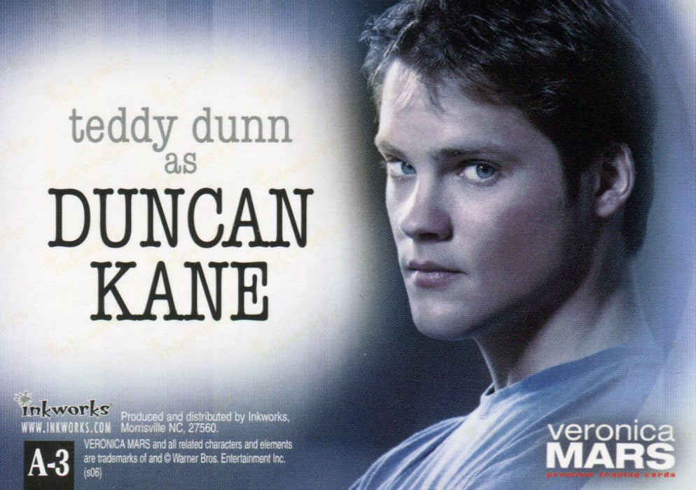 Veronica Mars Season 1 Teddy Dunn as Duncan Kane Autograph Card A-3   - TvMovieCards.com