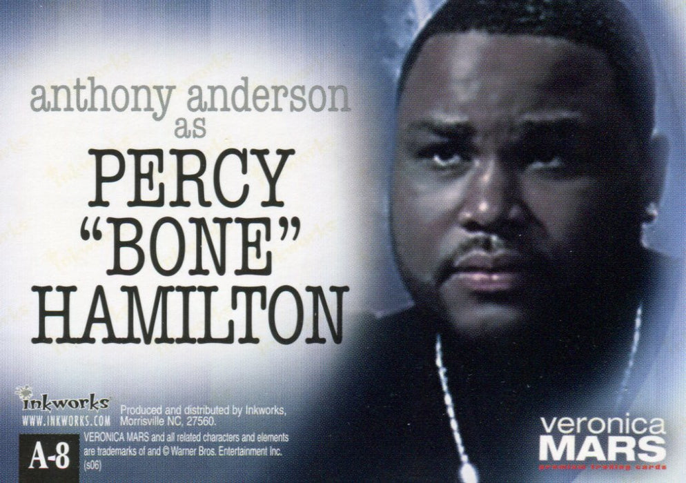 Veronica Mars Season 1 Anthony Anderson Percy Bone Hamilton Autograph Card A-8   - TvMovieCards.com