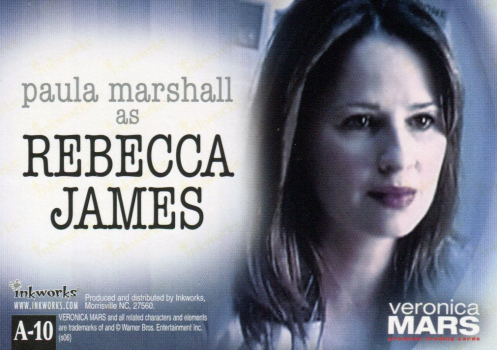 Veronica Mars Season 1 Paula Marshall as Rebecca James Autograph Card A-10   - TvMovieCards.com
