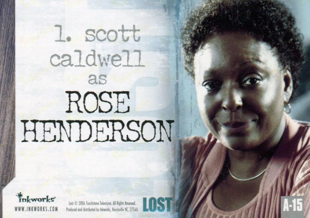 Lost Season 2 Two A-15 L. Scott Caldwell as Rose Henderson Autograph Card   - TvMovieCards.com