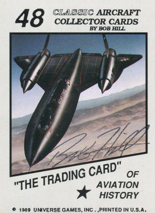 Classic Aircraft Trading Card Set 48 Cards with Autographed Cover Card 1989   - TvMovieCards.com