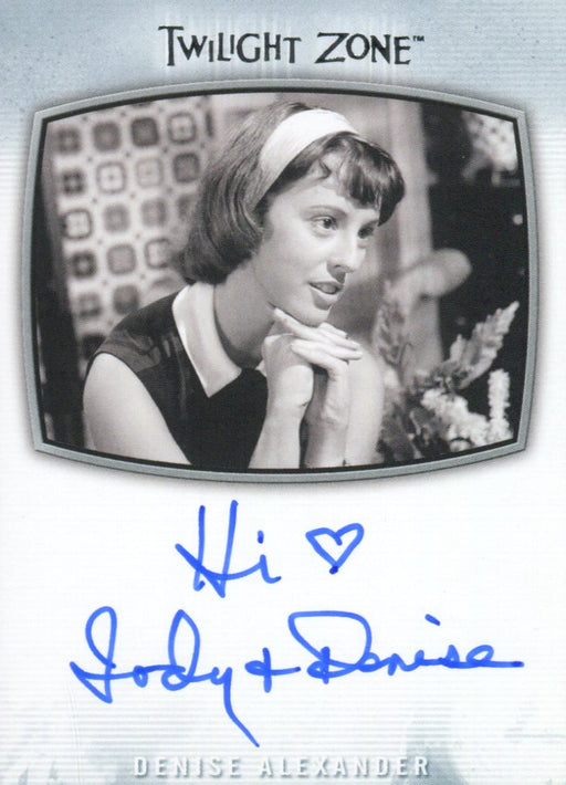 Twilight Zone Archives 2020 Denise Alexander Hi Jody Denise Autograph Card AI-31   - TvMovieCards.com
