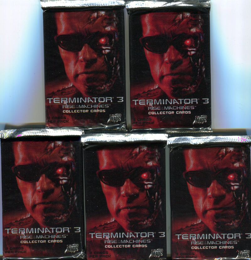 Terminator 3 Rise of the Machines Movie Card Pack Lot 5 Sealed Packs - TvMovieCards.com