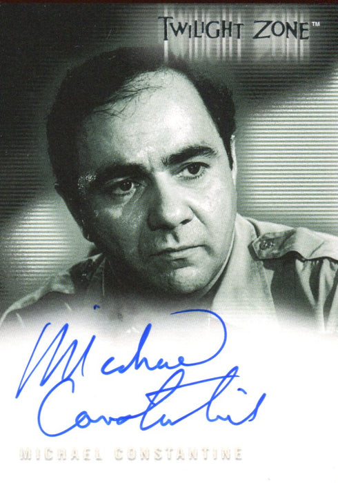 Twilight Zone 3 Shadows and Substance Michael Constantine Autograph Card A-48   - TvMovieCards.com