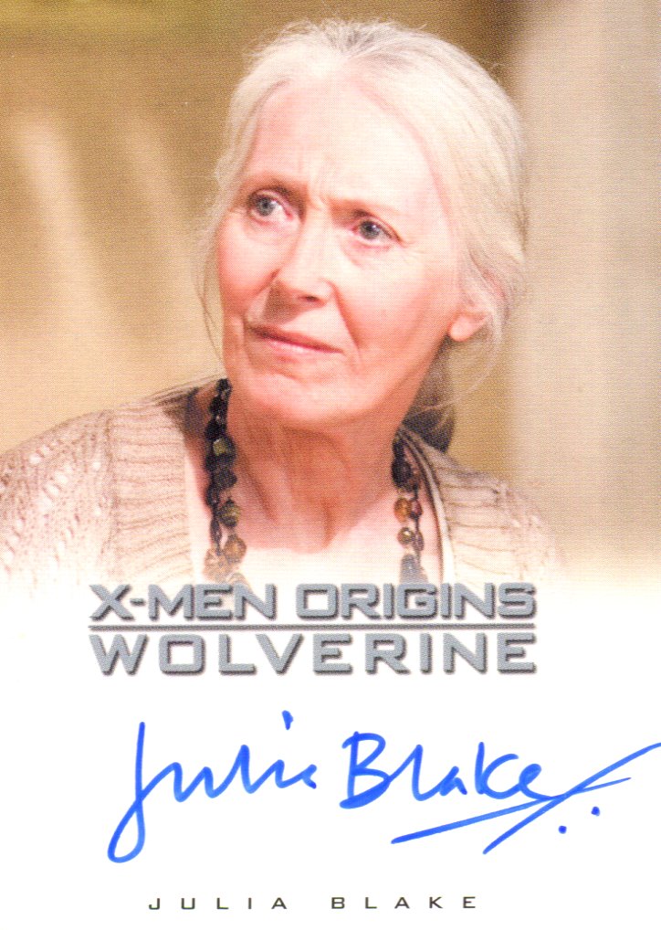 X-Men Origins: Wolverine Autograph Card Julia Blake as Heather Hudson   - TvMovieCards.com