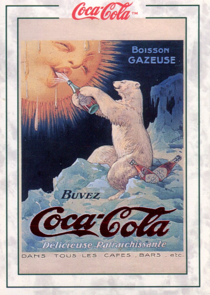 Coca Cola Series 2 French Polar Bear Bonus Chase Card PB-1   - TvMovieCards.com