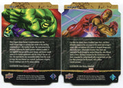 Marvel Masterpieces 2 Diecut Chase Card Set of 2 Hulk A Iron Man A Cards 2008   - TvMovieCards.com