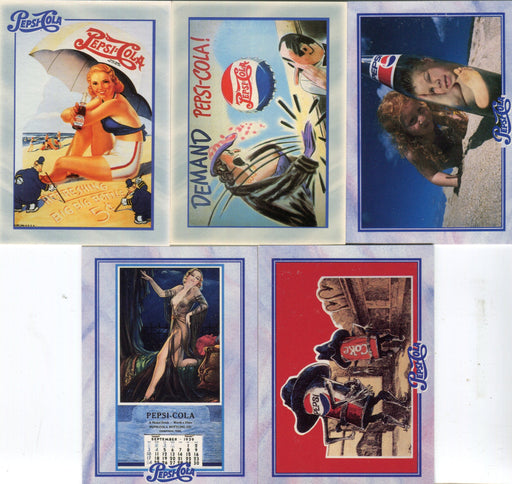 Pepsi Series 1 and 2 Promo Card Lot 5 Cards P1 - P5  Dart Flipcards 1994/95   - TvMovieCards.com