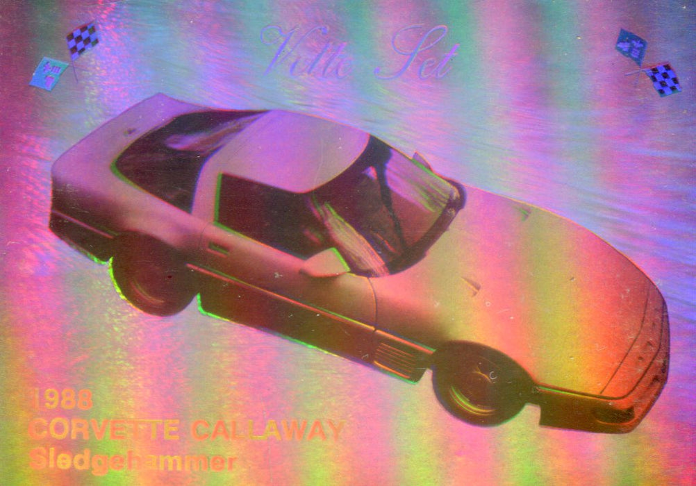 Vette Set - 1988 Corvette Callaway Hologram Chase Card Collect-A-Card 1991   - TvMovieCards.com