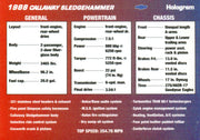 Vette Set - 1988 Corvette Callaway Hologram Chase Card Collect-A-Card 1991   - TvMovieCards.com