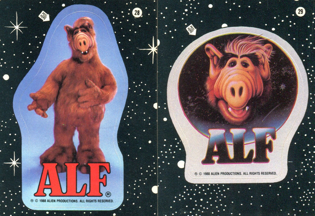 1988 Topps Alf Series 2 Vintage Sticker Card Set 11 Sticker Cards   - TvMovieCards.com