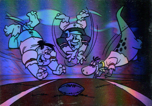 Flintstones NFL Hologram Chase Card H1  Cardz 1993   - TvMovieCards.com