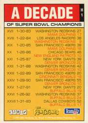 Flintstones NFL Hologram Chase Card H1  Cardz 1993   - TvMovieCards.com