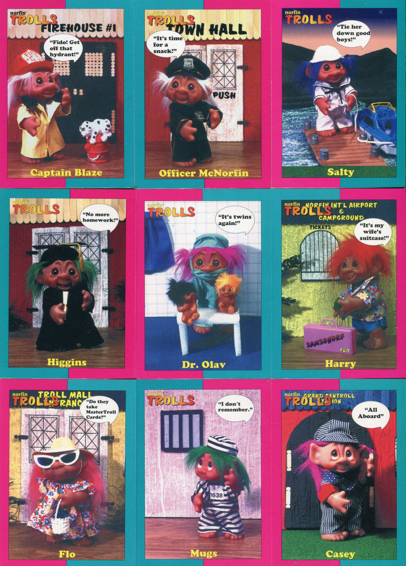 Norfin Trolls Series One Vintage Trading Card Set 50 Cards Collect-a-Card 1993   - TvMovieCards.com